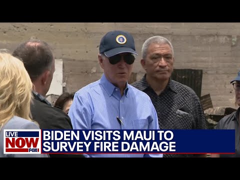 Maui fire: Biden visits Hawaii to survey damage, meet with survivors | LiveNOW from FOX