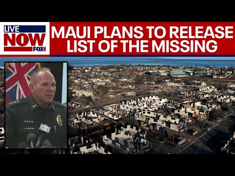 Maui fire: list of 1,100 missing people will be released, FBI says | LiveNOW from FOX