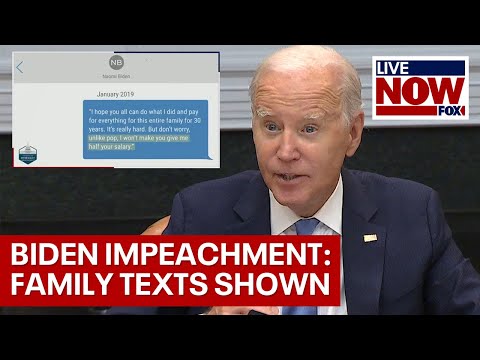 Biden Impeachment: Text messages presented as evidence at House hearing | LiveNOW from FOX
