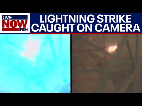 Phoenix monsoon storm: massive lightning strike caught on camera | LiveNOW from FOX