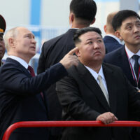 Putin meets Kim Jong Un, looking for arms – and friends