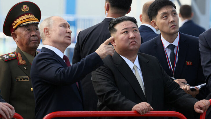 Putin meets Kim Jong Un, looking for arms – and friends