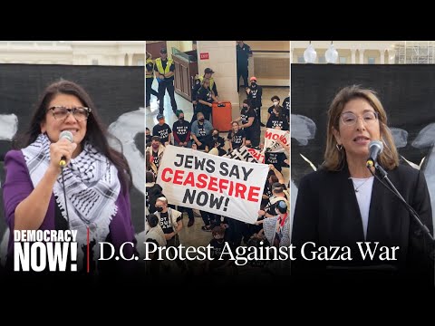 Ceasefire Now! Rashida Tlaib, Naomi Klein Join Thousands in Jewish-Led D.C. Protest Against Gaza War