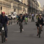 Paris turned into real-life Mario Kart as bikes take over the city