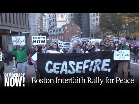 Boston Interfaith Rally Urges Senators Warren & Markey to Support Gaza Ceasefire