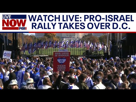 Massive pro-Israel rally today in DC as IDF says Hamas has ‘lost control of Gaza’ | LiveNOW from FOX